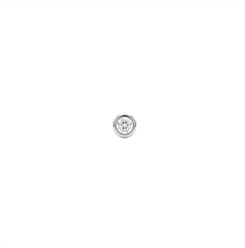 Christina Jewelry & Watches Single Diamond LG silver dial in sterling silver
